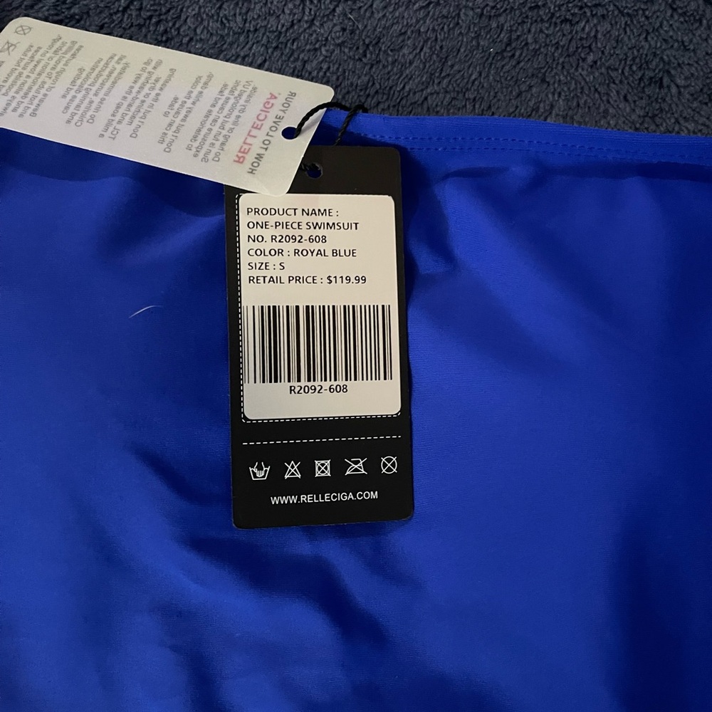 Relleciga Royal Blue One Piece Bathing Suit - Picture 7 of 8